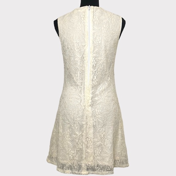Alythea - Sleeveless Lace A-Line Dress - Ivory - Size Small - Picture 3 of 7
